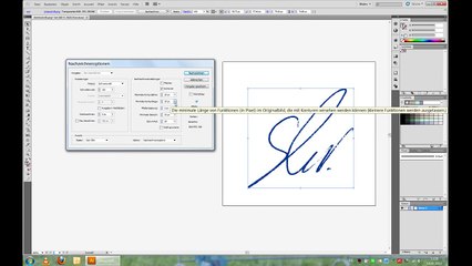 TUTORIAL - eingescannte Unterschrift vektorisieren mit Adobe Illustrator CS5