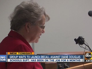 Recall paperwork not yet filed against Diane Douglas