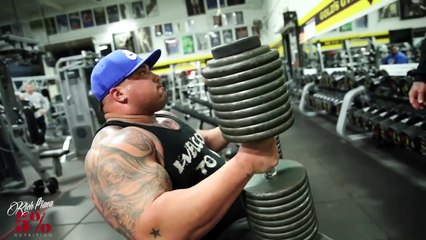 BIG BOY -  200LB DUMBBELLS - GOLDS VENICE - Rich Piana