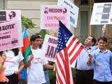 Rally in front of Azerbaijani Embassy in Washington D.C.