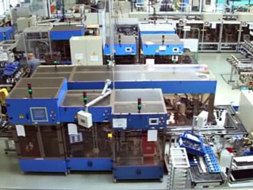 Scara Robots Assemble Automotive Electronic Steering Gear