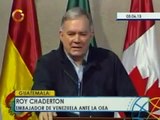 Interrumpen discurso de Roy Chaderton en reunión de la OEA