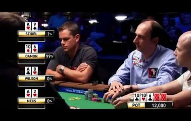 Poker. Matt Damon Horrible Acting Performance