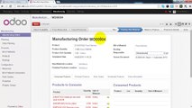 How to Manage Manufacturing Order in Odoo | Tech Receptives