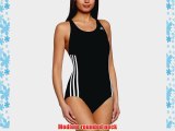 adidas Women's 3 Stripes 1 Piece Swimsuit - Black/Bianco UK: 10/S (DE: 36)