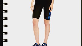 adidas Men's Infinitex 3-Stripes Long Length Boxer - Black/Blue Beauty Size 8