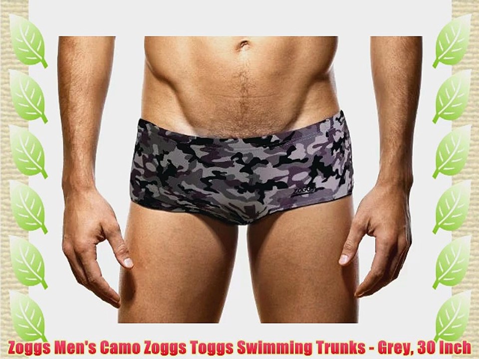 Zoggs Men's Camo Zoggs Toggs Swimming Trunks - Grey 30 Inch
