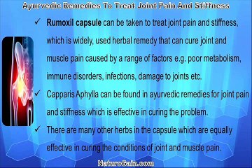 Treat Joint Pain And Stiffness With The Help Of Ayurvedic Remedies