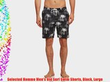 Selected Homme Men's Old Surf Swim Shorts Black Large