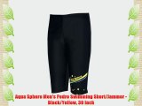 Aqua Sphere Men's Pedro Swimming Short/Jammer - Black/Yellow 30 Inch