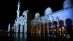 جامع الشيخ زايد ضمن فعاليات اليوم الوطني الرسم بالضوء