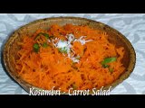 Kosambri - Shredded Carrot Salad Recipe