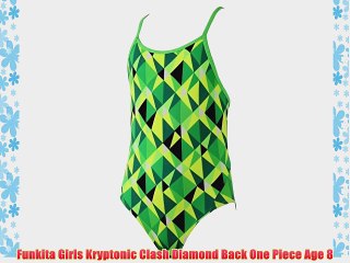 Funkita Girls Kryptonic Clash Diamond Back One Piece Age 8