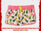 Pumpkin Patch Girl's Pineapple Punch Board Swim Shorts Pink (Knockout Pink) 5 Years