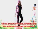 Scuba Snorkeling Swim Lycra Skin Full Suit Wetsuit (Int'l - S Women Pink Floral)