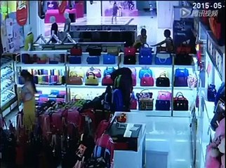Three Year-Old Boy Falls Three Stories Off of Escalator