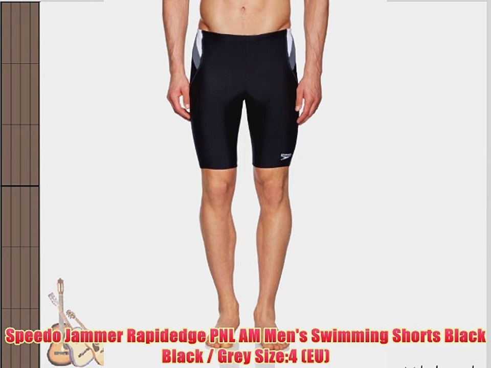 Speedo Jammer Rapidedge PNL AM Men's Swimming Shorts Black Black / Grey Size:4 (EU)