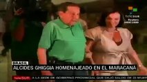 Brasil homenajeo a Ghiggia por su hazaña en el maracanazo