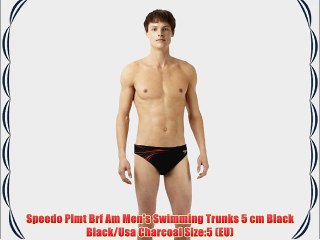 Speedo Plmt Brf Am Men's Swimming Trunks 5 cm Black Black/Usa Charcoal Size:5 (EU)