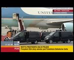 President  Obama airprot deplaning - honor guard Warsaw, Poland
