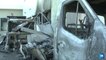 L'unité de fabrication des repas de l'hôpital de Carcassonne dévastée par l'incendie de deux poids lourds cette nuit