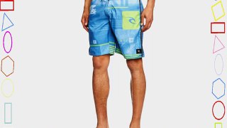 Rip Curl Men's Good Vibes 21 Boardshort Striped Swim Shorts Blue X-Small (Manufacturer Size:29)
