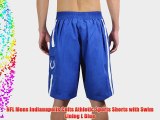 NFL Mens Indianapolis Colts Athletic Sports Shorts with Swim Lining L Blue