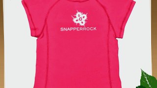 Snapper Rock  Raspberry UV-Protective Girls Short Sleeve Rash Top - Pink 14 Years