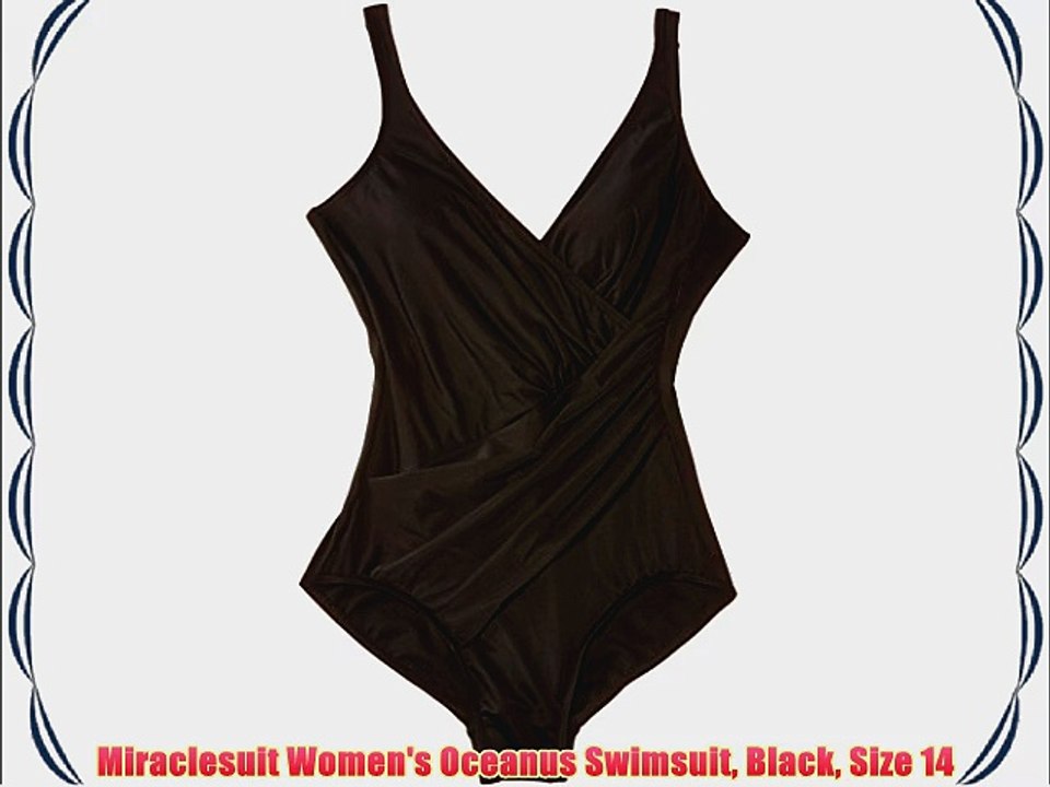 Miraclesuit Women's Oceanus Swimsuit Black Size 14