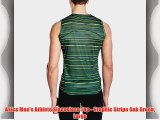 Asics Men's Athlete Sleeveless Top - Graphic Stripe Oak Green Large