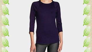 Nike Baseline Women's 3/4-Sleeve Long-Sleeved Tennis Top Purple Dunkellila Size:S