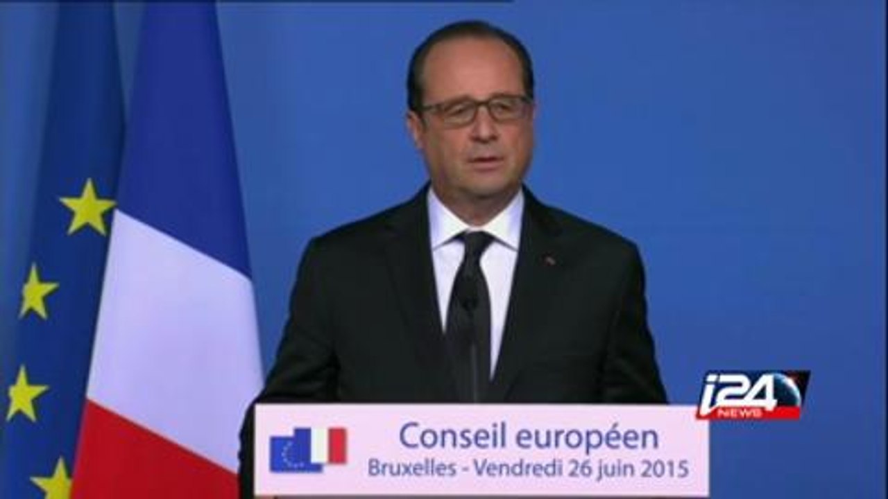 Francoise Hollande on factory attack