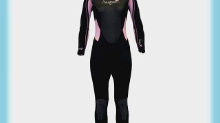 Ladies Size 10 mint green/black Full Length Wetsuit. 3mm Neoprene Wind Proof Panel front