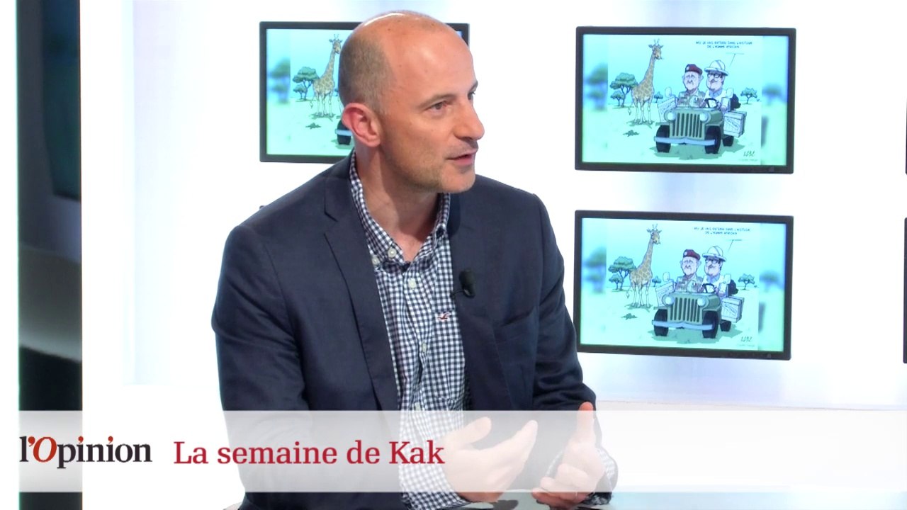 Dessin de Kak : François Hollande en Afrique, Angela Merkel face à Jean-Pierre Foucault