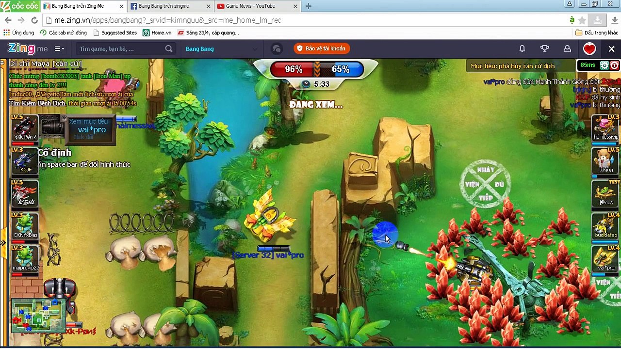 Trận đấu căng thẳng ở sever kim ngưu( bang bang trên zingme)