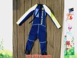 Childs (Size 2XS Approx age 5/6yrs) Blue/Black 3mm Neoprene Wetsuit Full length. Wind Proof