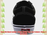 Vans Old Skool Leather  Unisex-Adults' Low-Top Trainers  Black 9 UK (43 EU)