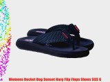 Womens Rocket Dog Sunset Navy Flip Flops Shoes SIZE 6