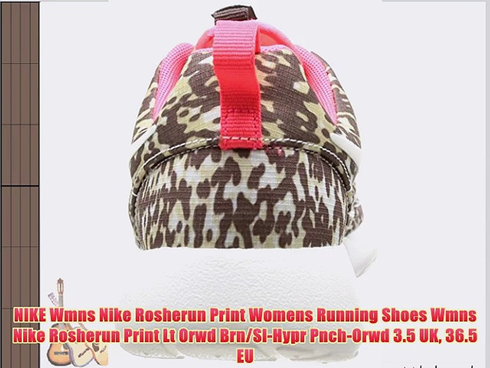 NIKE Wmns Nike Rosherun Print Womens Running Shoes Wmns Nike Rosherun Print Lt Orwd Brn/Sl-Hypr