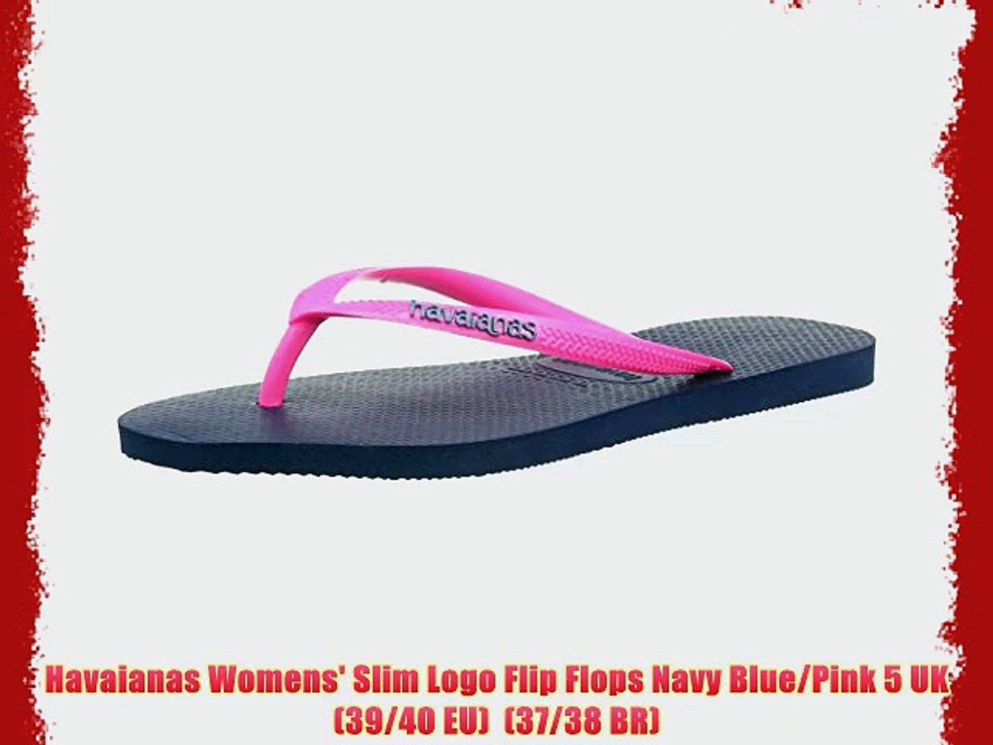 navy blue and pink havaianas