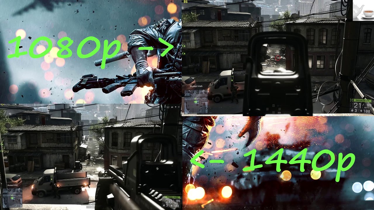 Battlefield 4 PC FPS comparison - GTX 970 at 1440p and 1080p - ultra settings