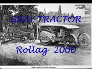 Gray Antique Tractor at Rollag Minnesota Threshing Show