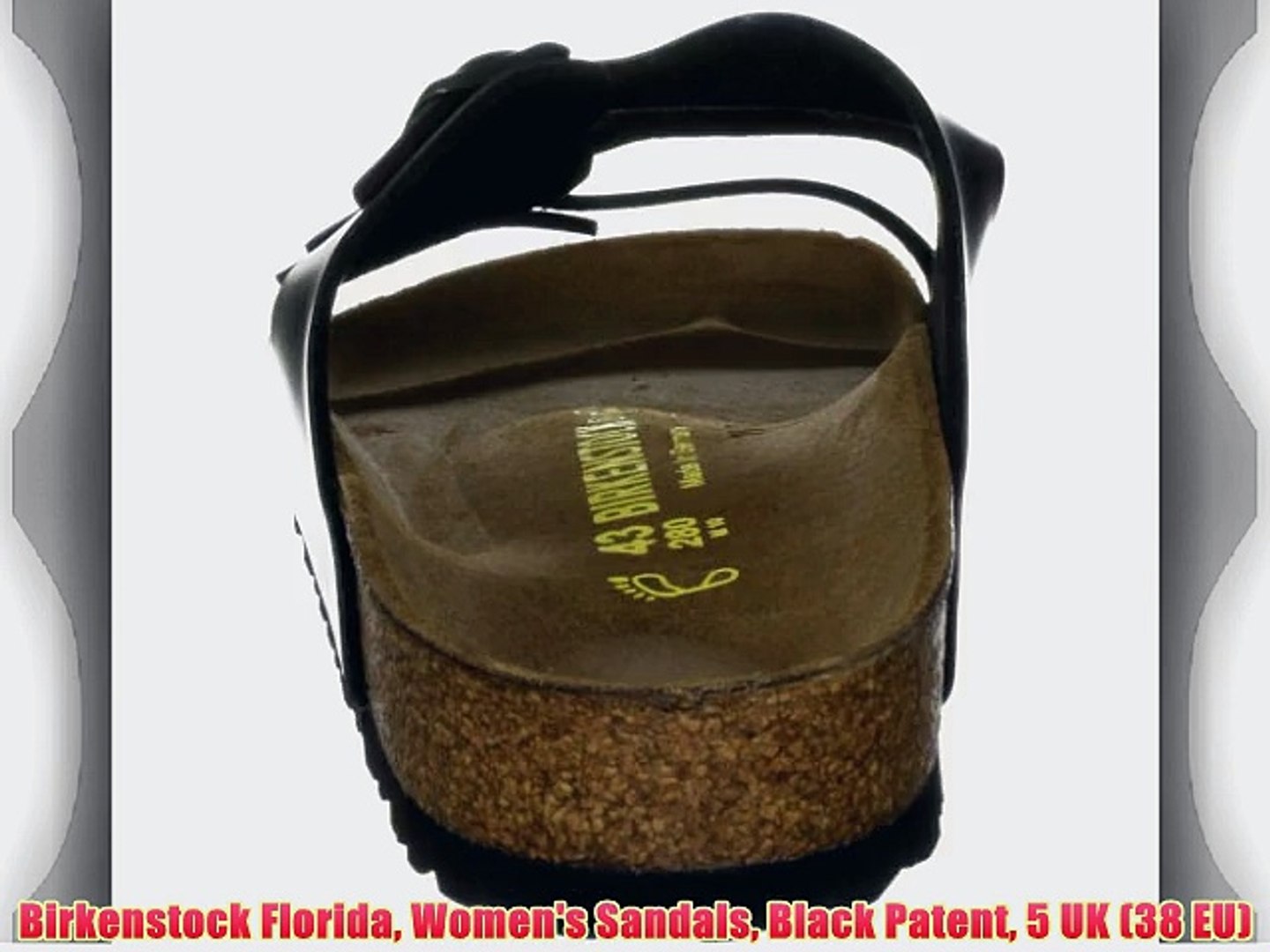 birkenstock florida black patent