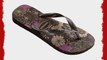 Havaianas Spring Printed Thong Flip Flops Dark Brown Metallic - UK 6/7 - BR 39/40 - EU 41/42