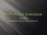 Niat Puasa Ramadan