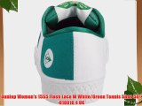 Dunlop Women's 1555 Flash Lace W White/Green Tennis Shoe 501-010016 4 UK
