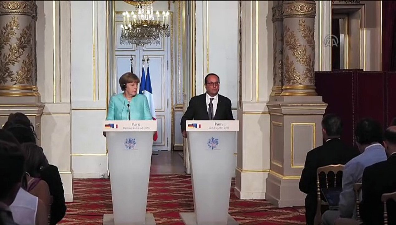 Hollande - Merkel meeting