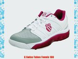 K-Swiss Women's Tubes White/Magenta/Gull Grey Tennis Shoe 92742-187-M 7 UK