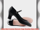 Ladies Black Character Stage Showtime 2 Heel Dance Shoes All Sizes By Katz Dancewear (UK Ladies