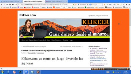 Klikeer - En cada hora se reparte dinero